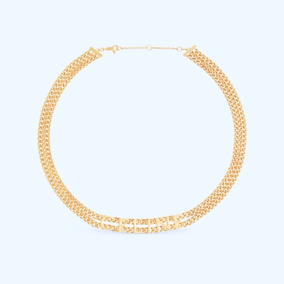 CELINE DOUBLE CHAIN CHOKER - Picture 1 of 3